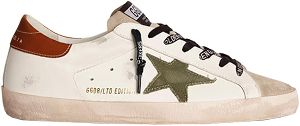 Women's Leather Retro Sneakers — Style HBKS-1106