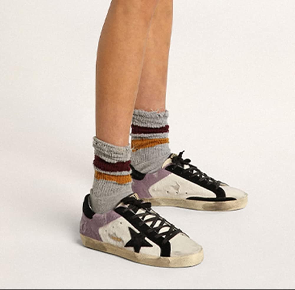 Women's Leather Retro Sneakers — Style iumnslhg-1193 - Image 2