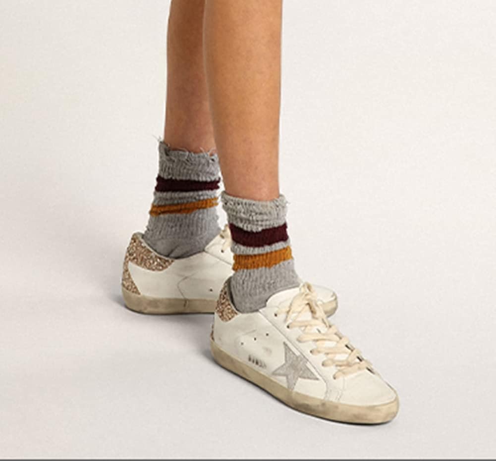 Women's Leather Retro Sneakers — Style HBKS-125 - Image 9
