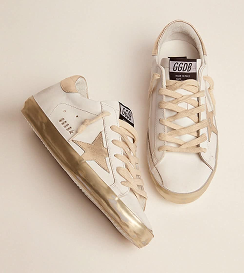 Women's Leather Retro Sneakers — Style iumnslhg-2167 - Image 10