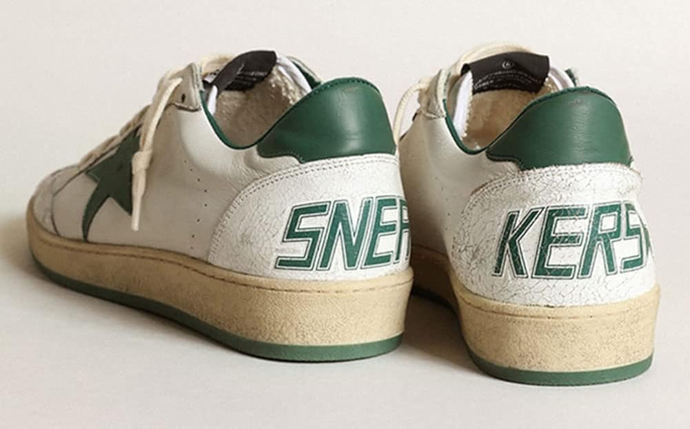 Women's Leather Retro Sneakers — Style iumnslhg-2076 - Image 4