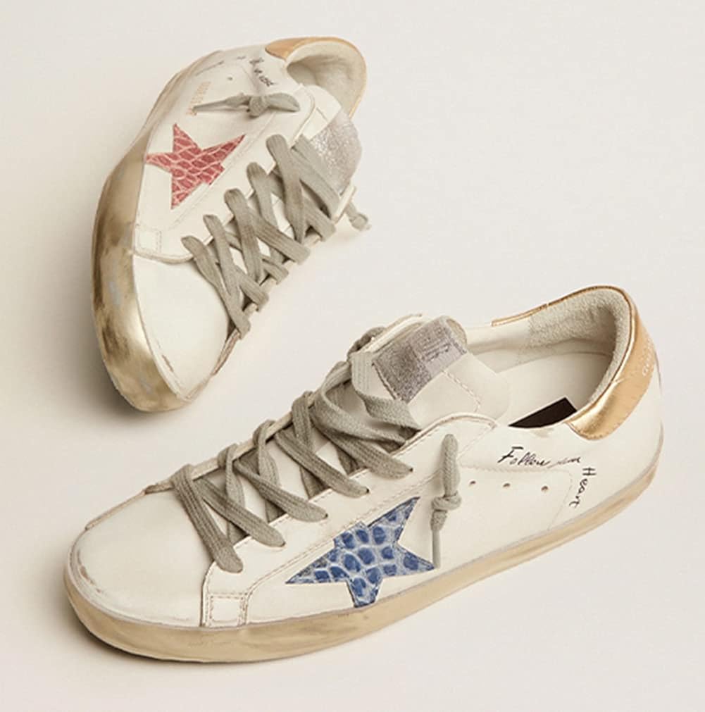 Women's Leather Retro Sneakers — Style HBKS-1106 - Image 10