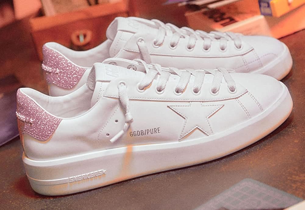 Women's Low-Top Leather Sneakers — Style iumnslhg-1735 - Image 10
