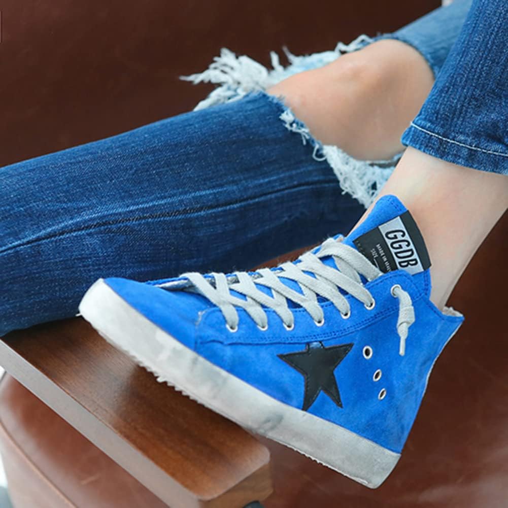 Women's High-Top Leather Retro Sneakers — Style HBKS-747 - Image 2