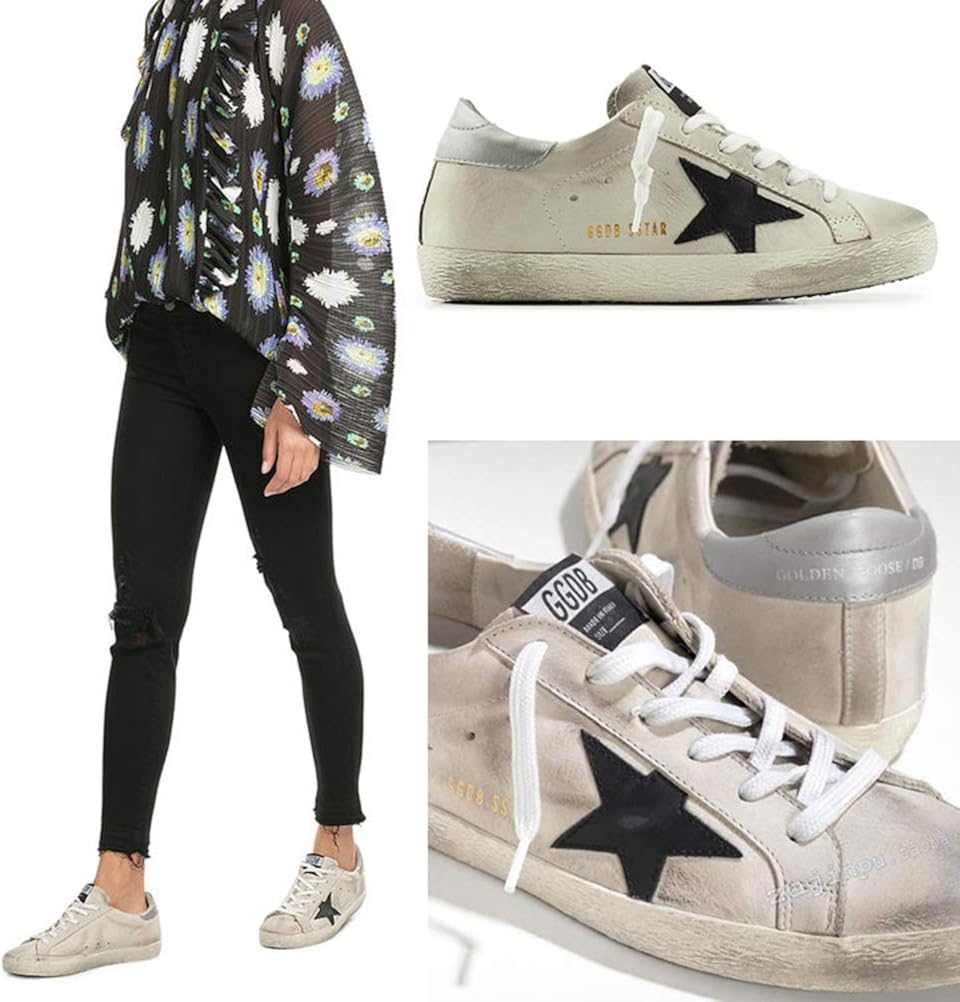 Women's Low-Top Leather Sneakers — Style HBKS-163 - Image 9