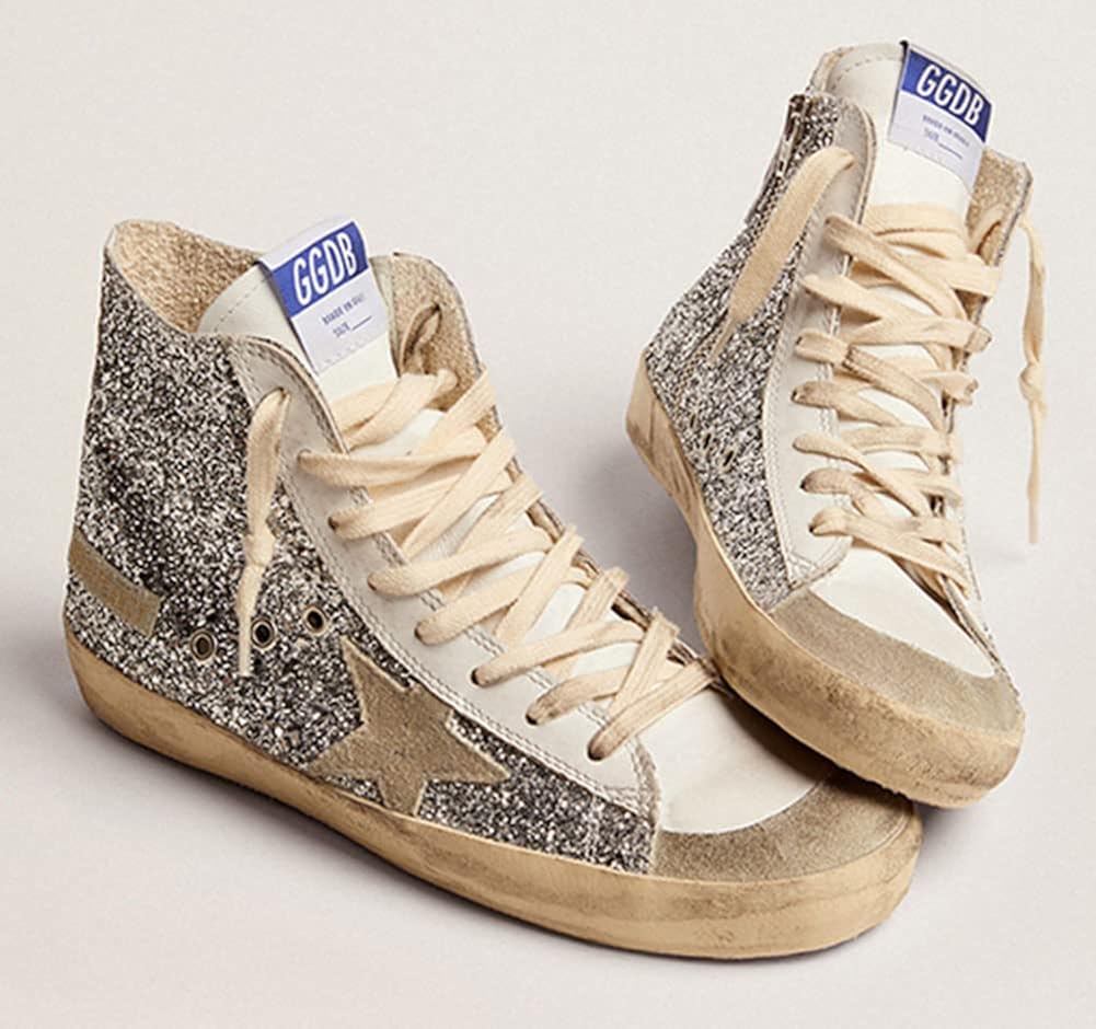 Women's High-Top Leather Sneakers — Style HBKS-927 - Image 3