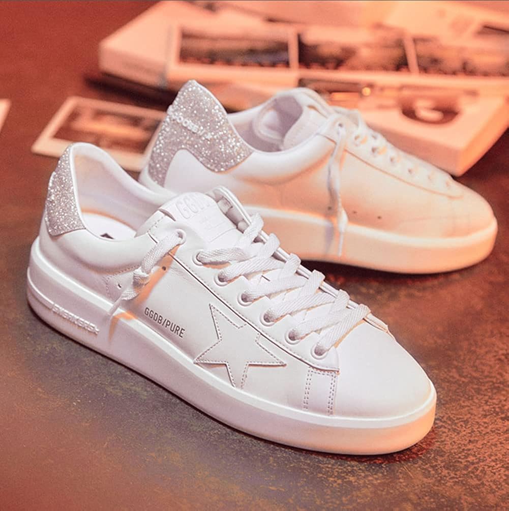 Women's Low-Top Leather Sneakers — Style iumnslhg-1735 - Image 5