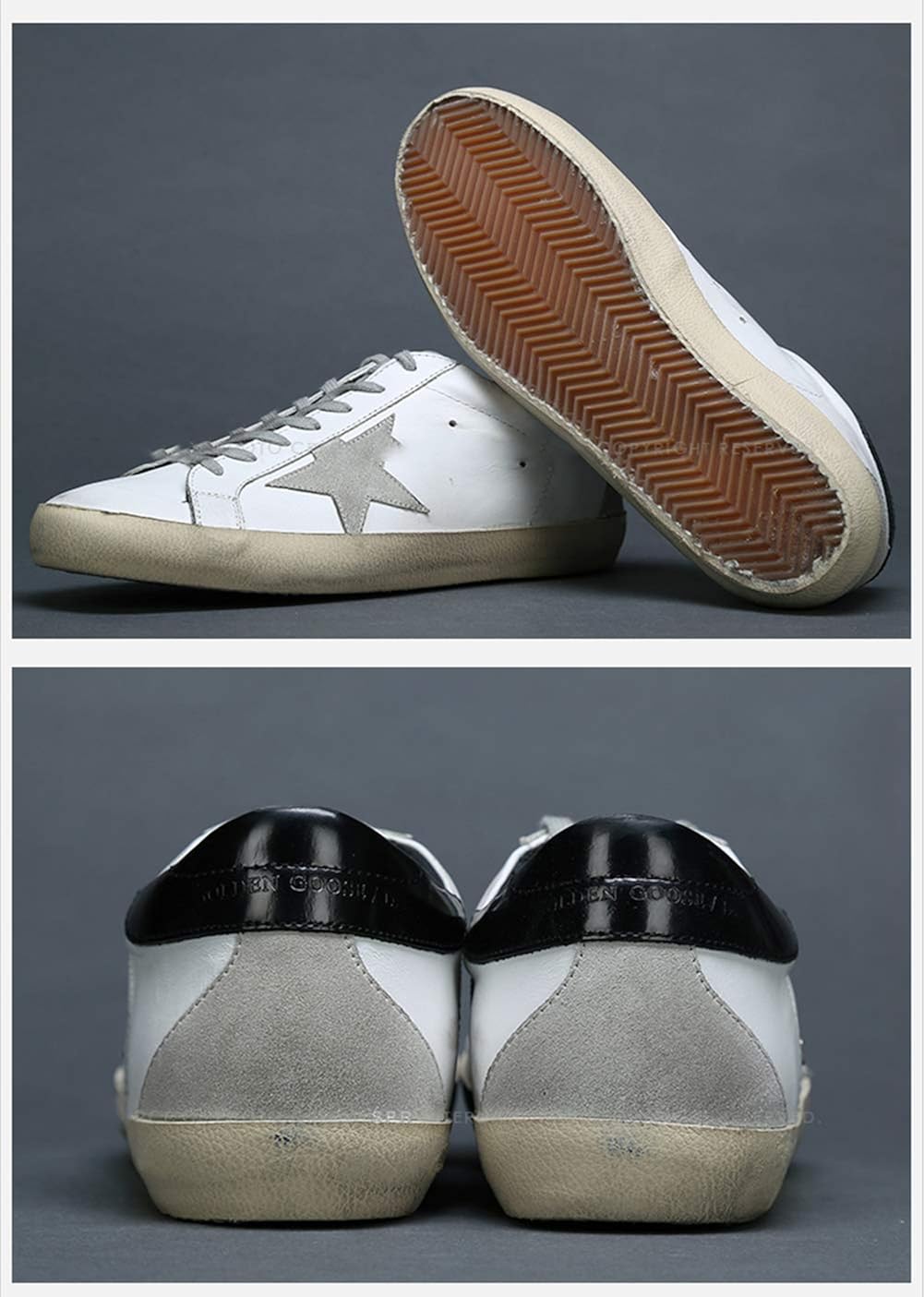 Women's Super-Star Leather Sneakers — Style HBKS-362 - Image 5